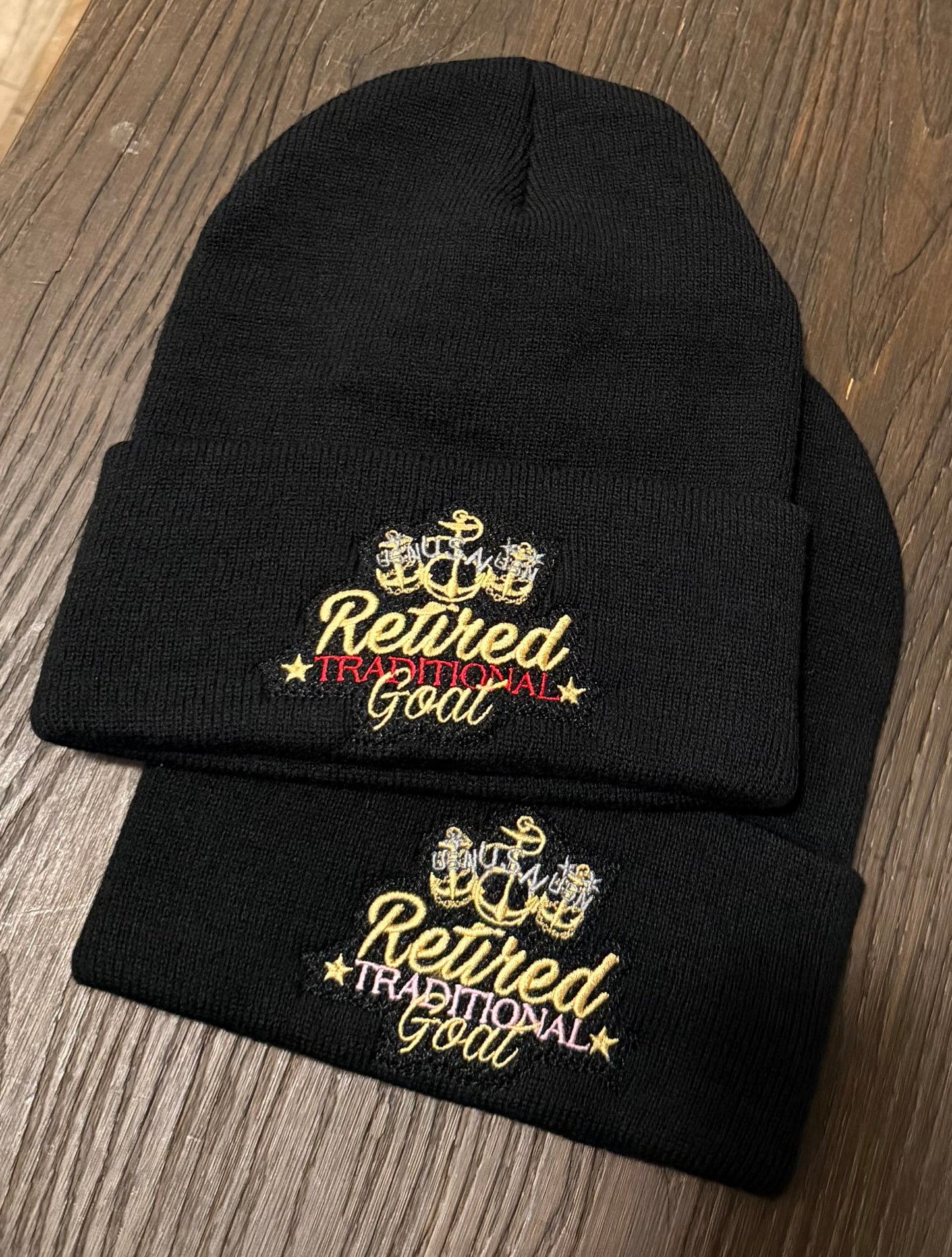 Retire Beanie - Red Traditional (On Hand)