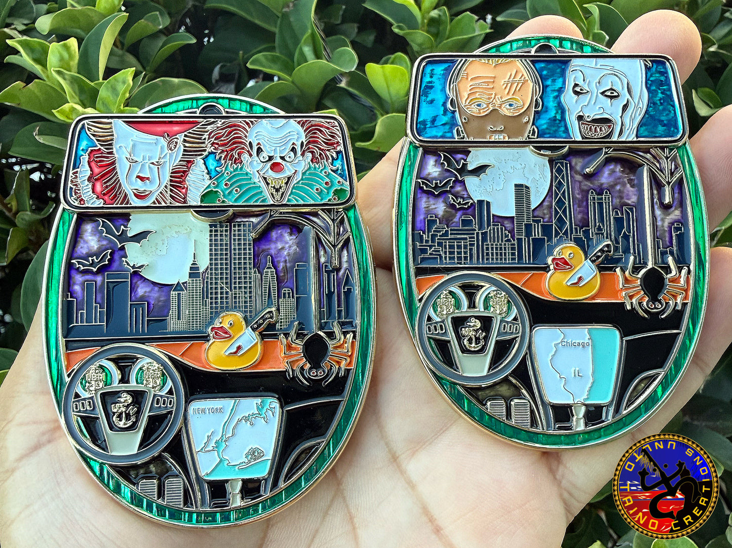 Chicago & New York. Genuine-Uber, 3rd and last 2 Coin Set, Spooky Series 2025