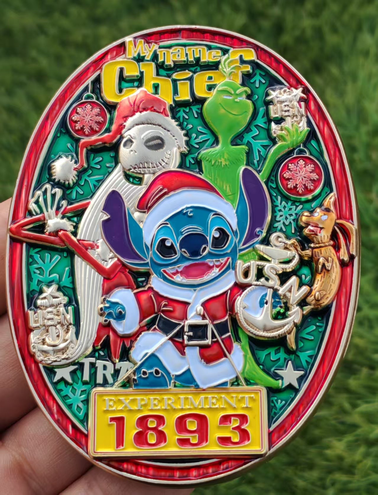 Stitch & Friends Christmas Bundle, Coin & Holder.