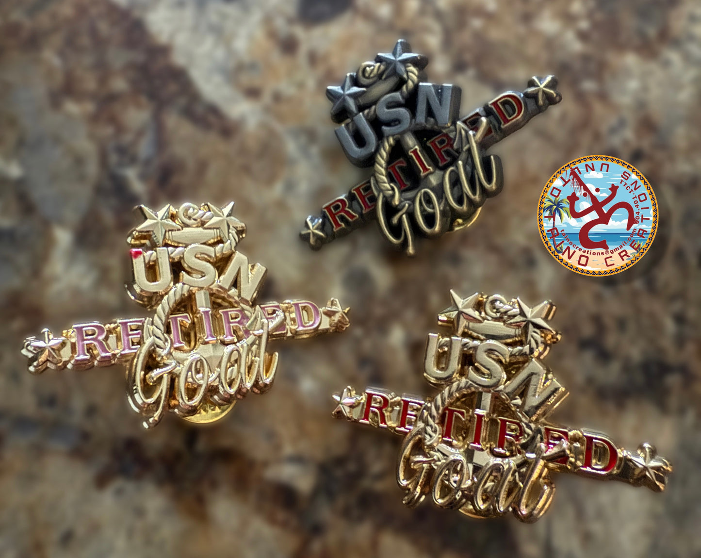 Retired Master Chief Traditional Pins