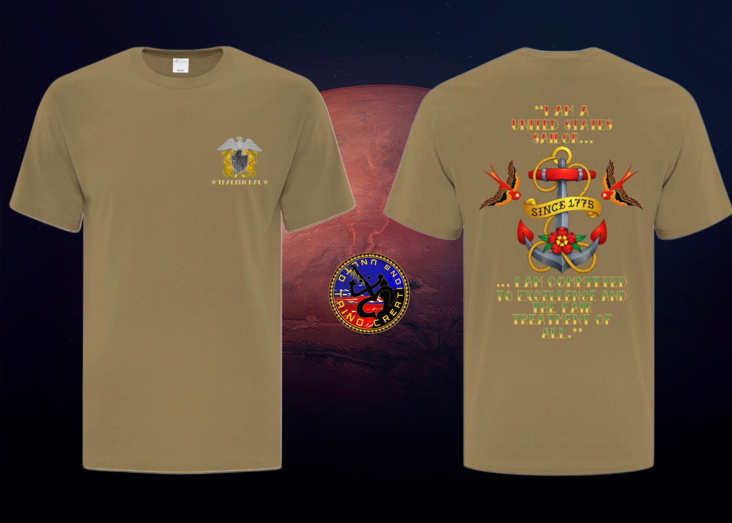 Brown Mustang - Traditional Sailor’s Creed T-Shirt