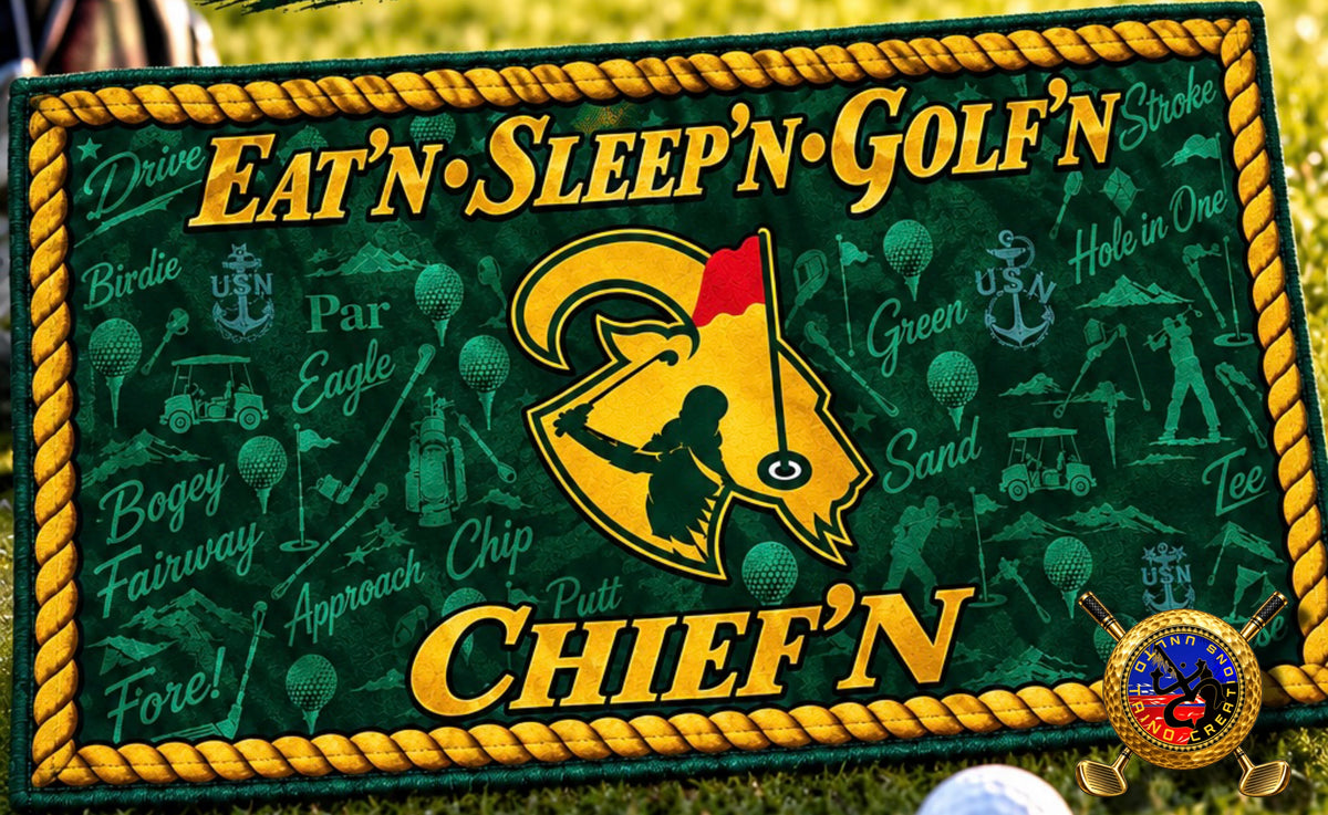 Golf’N & Chief’N Mini Towel (No Grommet)