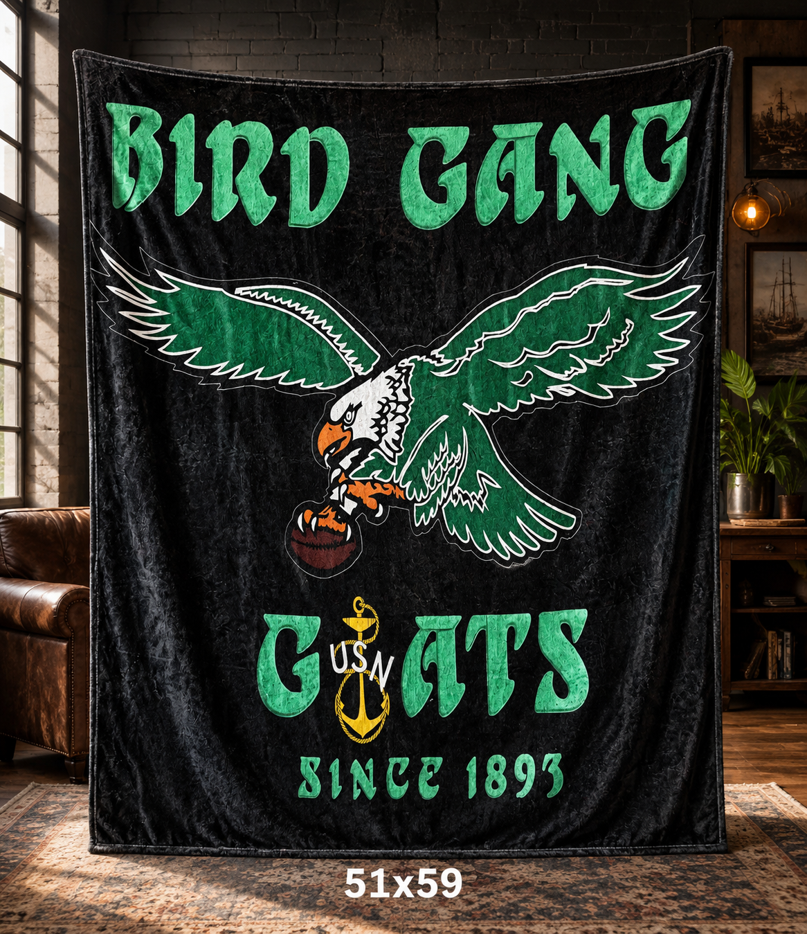 Bird Gang Goats Throw Blankets New Order