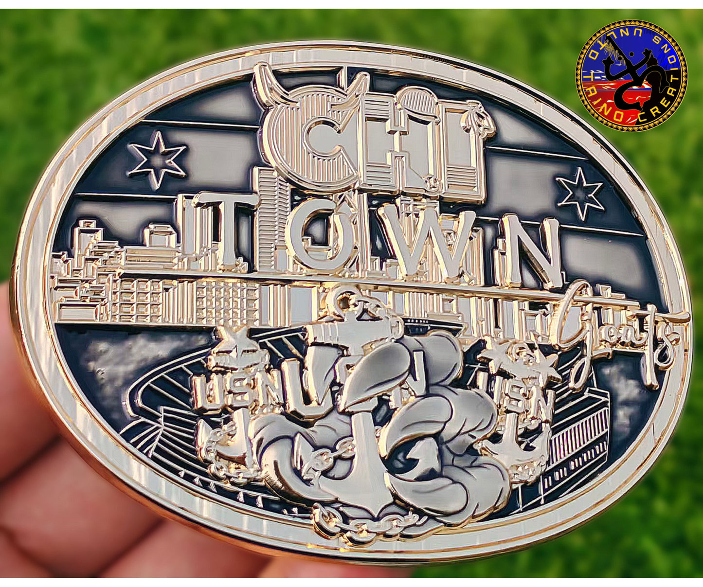Black & Gold Chi-Town Buckle