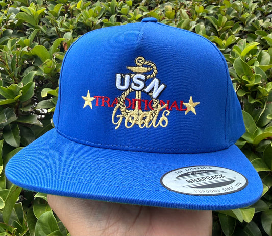 CPO Royal Blue Traditional Snapback - Flatbill