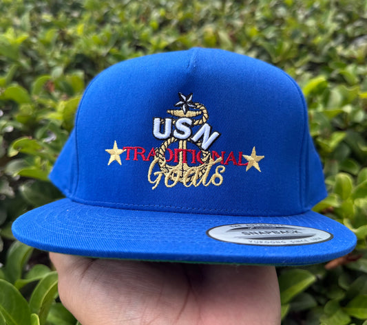 SCPO Royal Blue Traditional Snapback - Flatbill