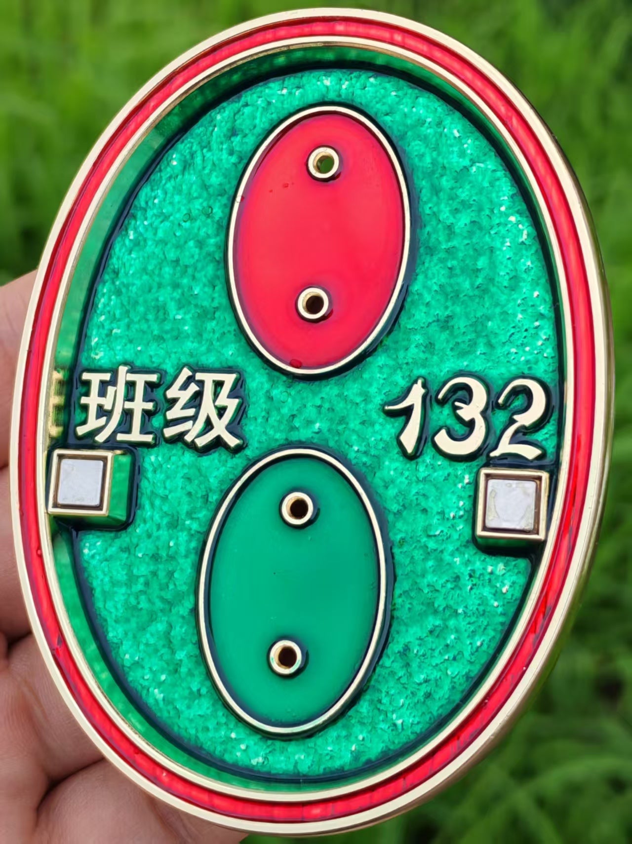 Green YOTS FY 26. Double Coin Anchor Holder.