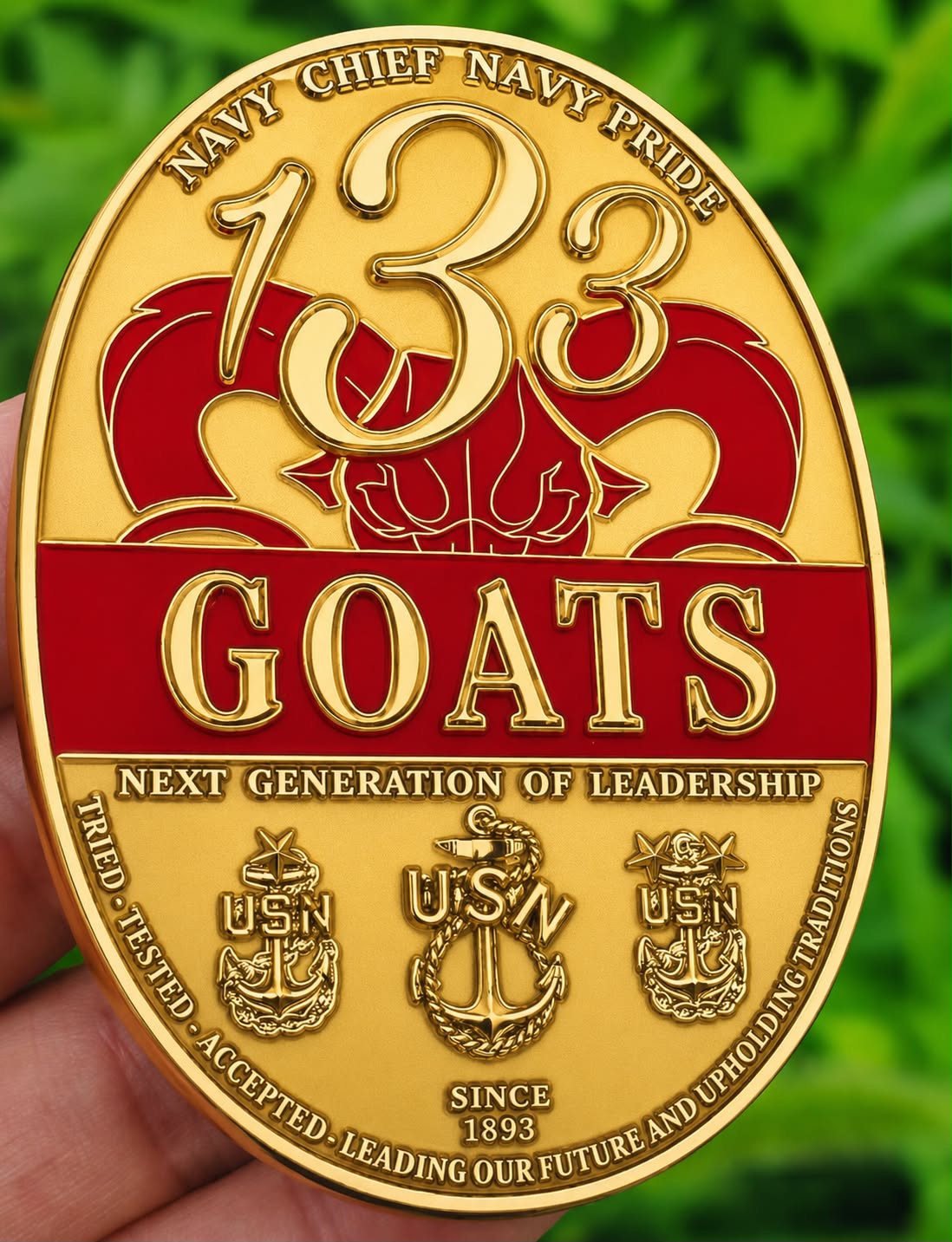 133 Goats - 3 Options Rose Gold Pink, Gold and Red  or Both
