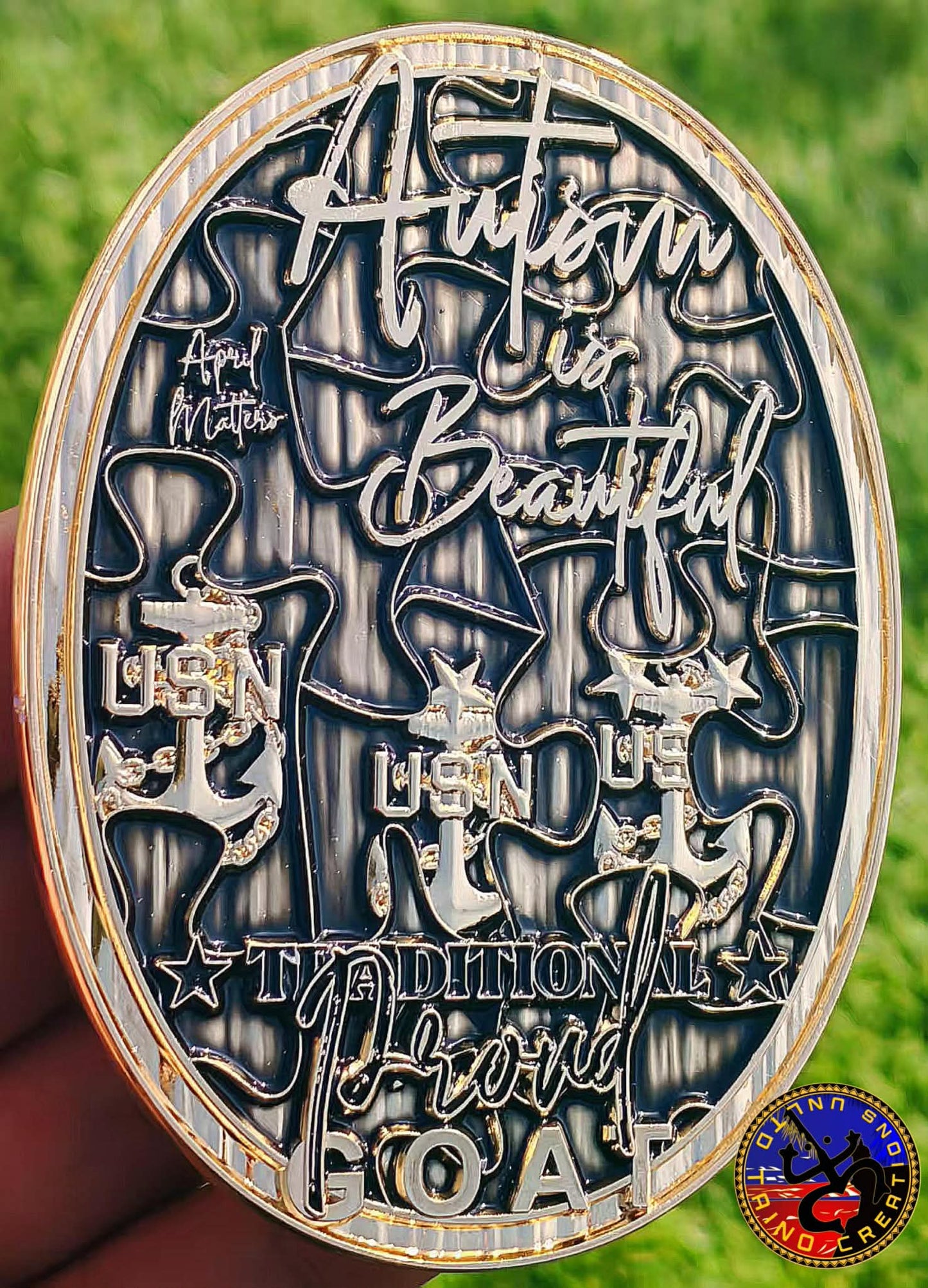 Black & Gold Autism is Beautiful