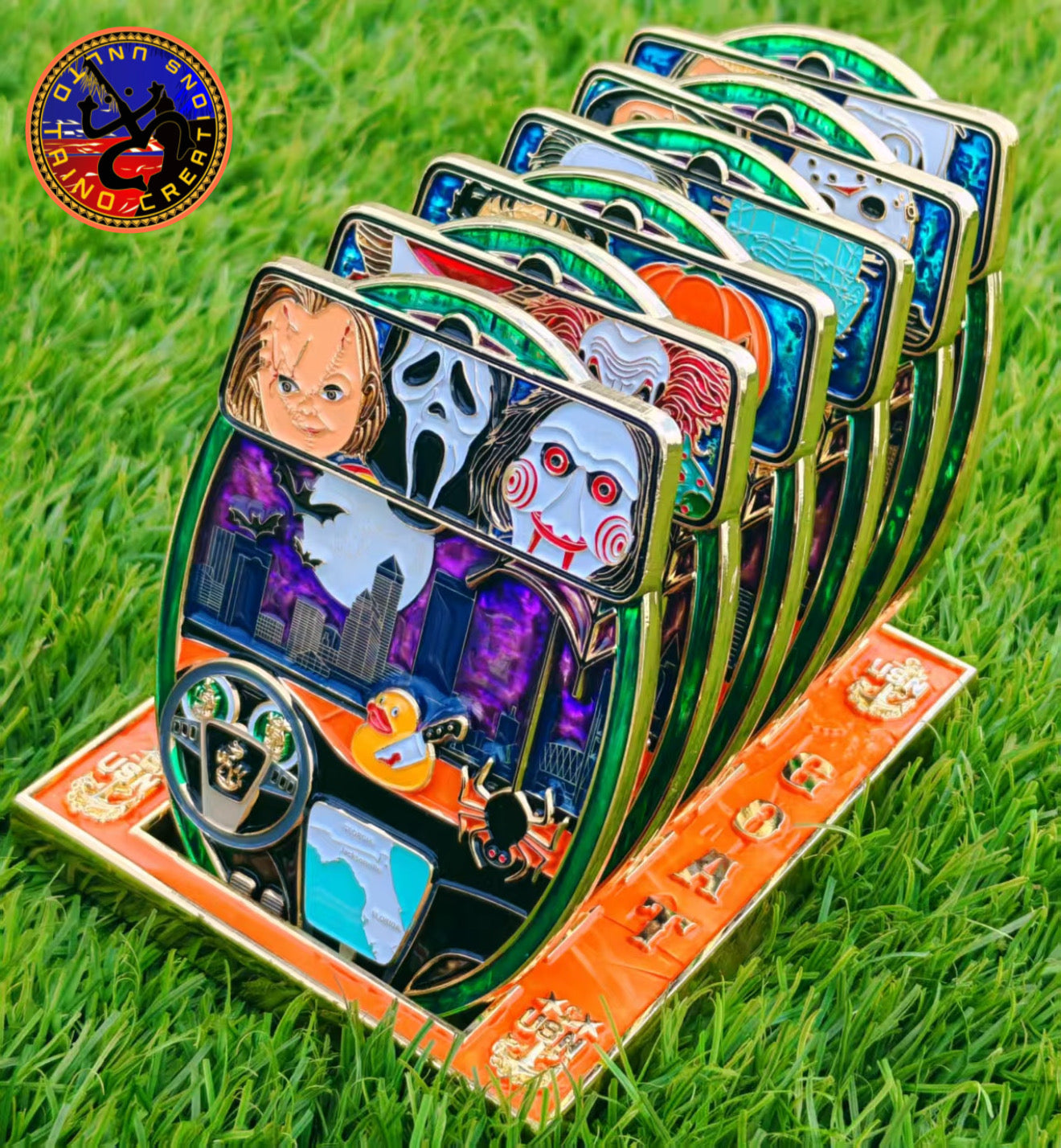 6 Slot Halloween “Oval Rack” (coins not included)