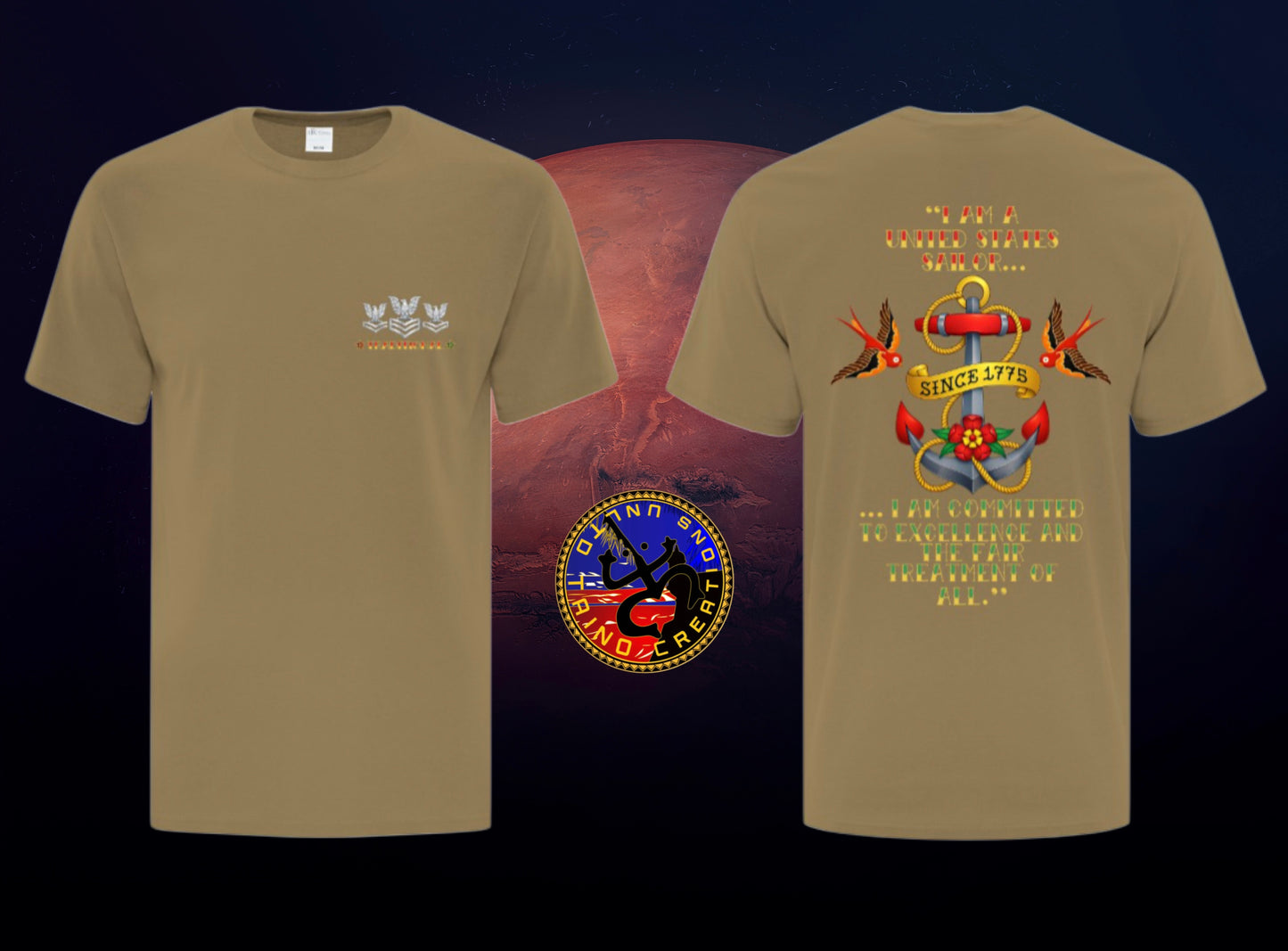 Brown Petty Officer - Traditional Sailor’s Creed T-Shirt