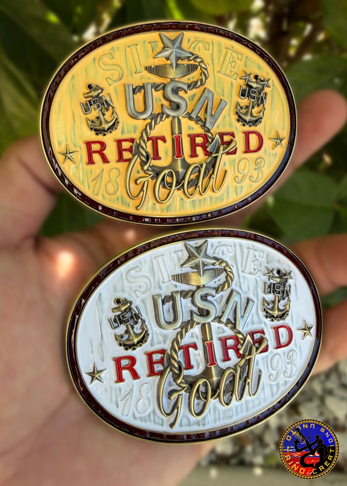 Retired SCPO White/Khaki Buckle