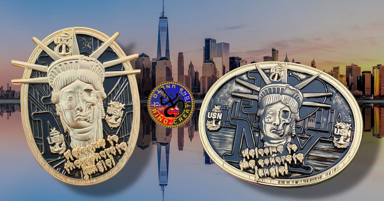 New York Black & Gold - Coin & Buckle Set.