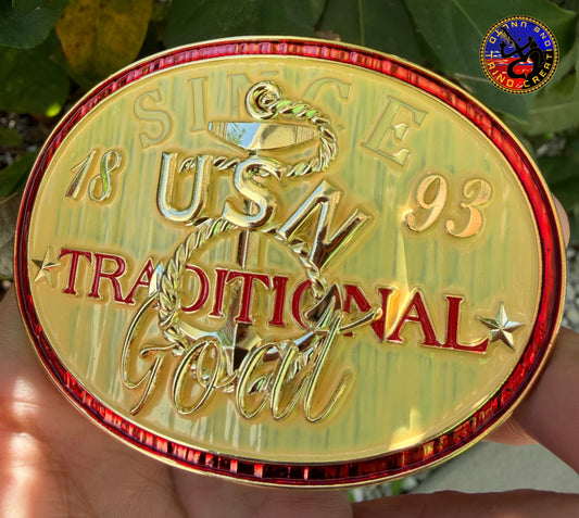 Traditional CPO Khaki Buckle - Shiny