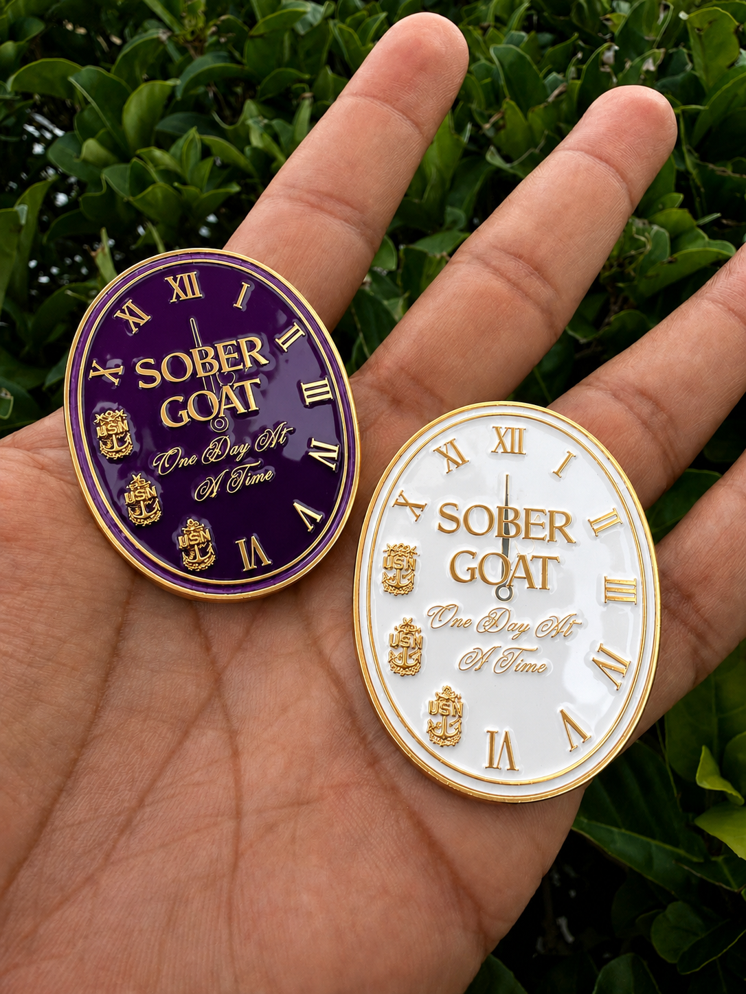 Sober Goat Mini Set Purple and White (2 mini coins)