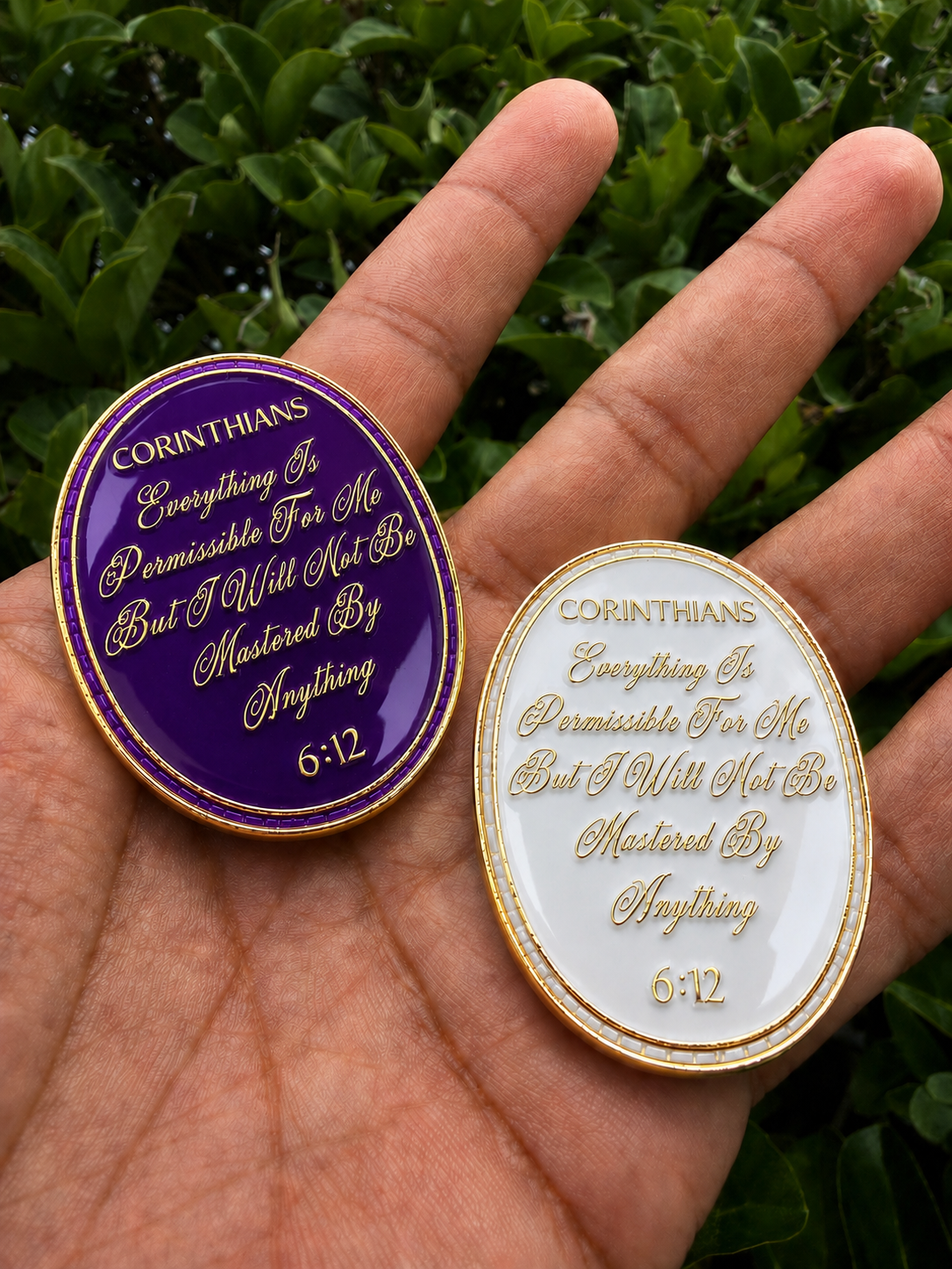Sober Goat Mini Set Purple and White (2 mini coins)