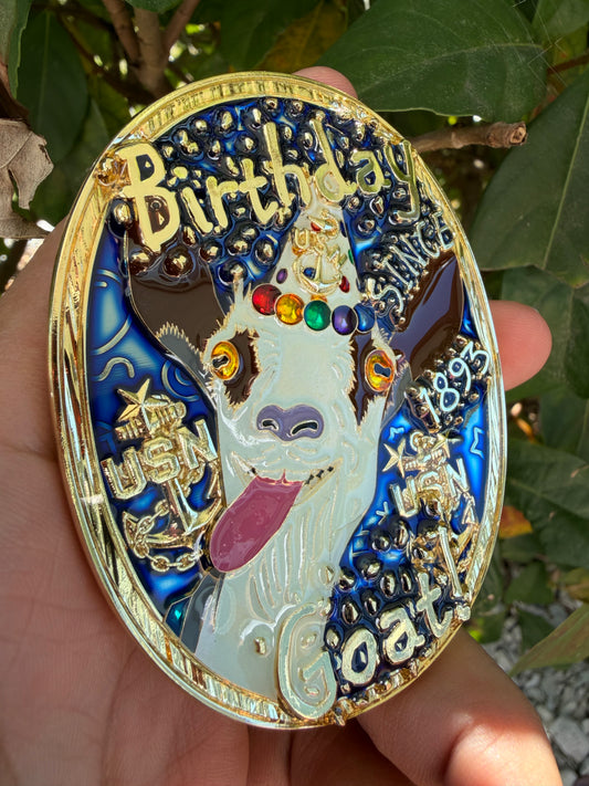Birthday Goat - Blue