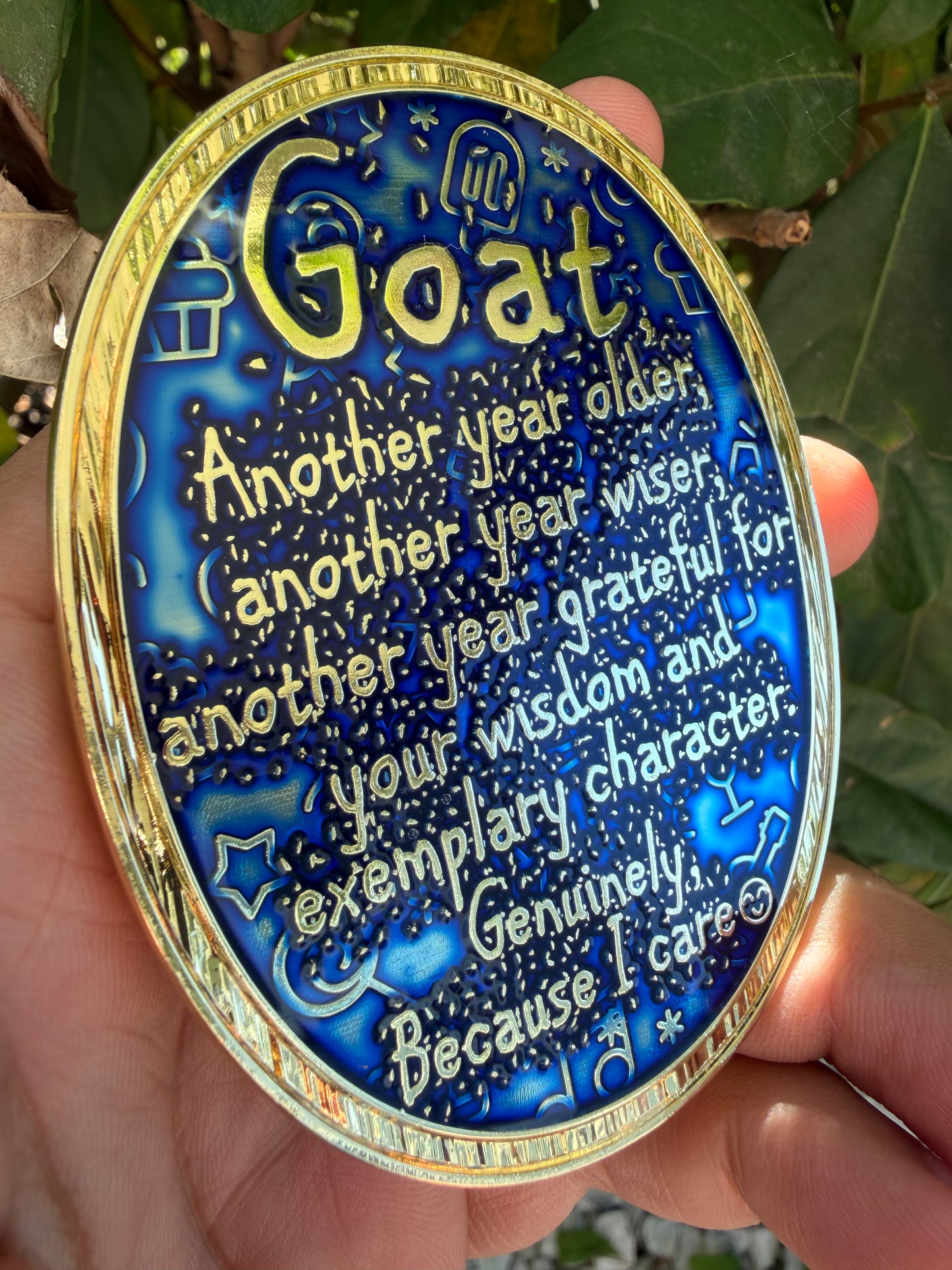 Birthday Goat - Blue