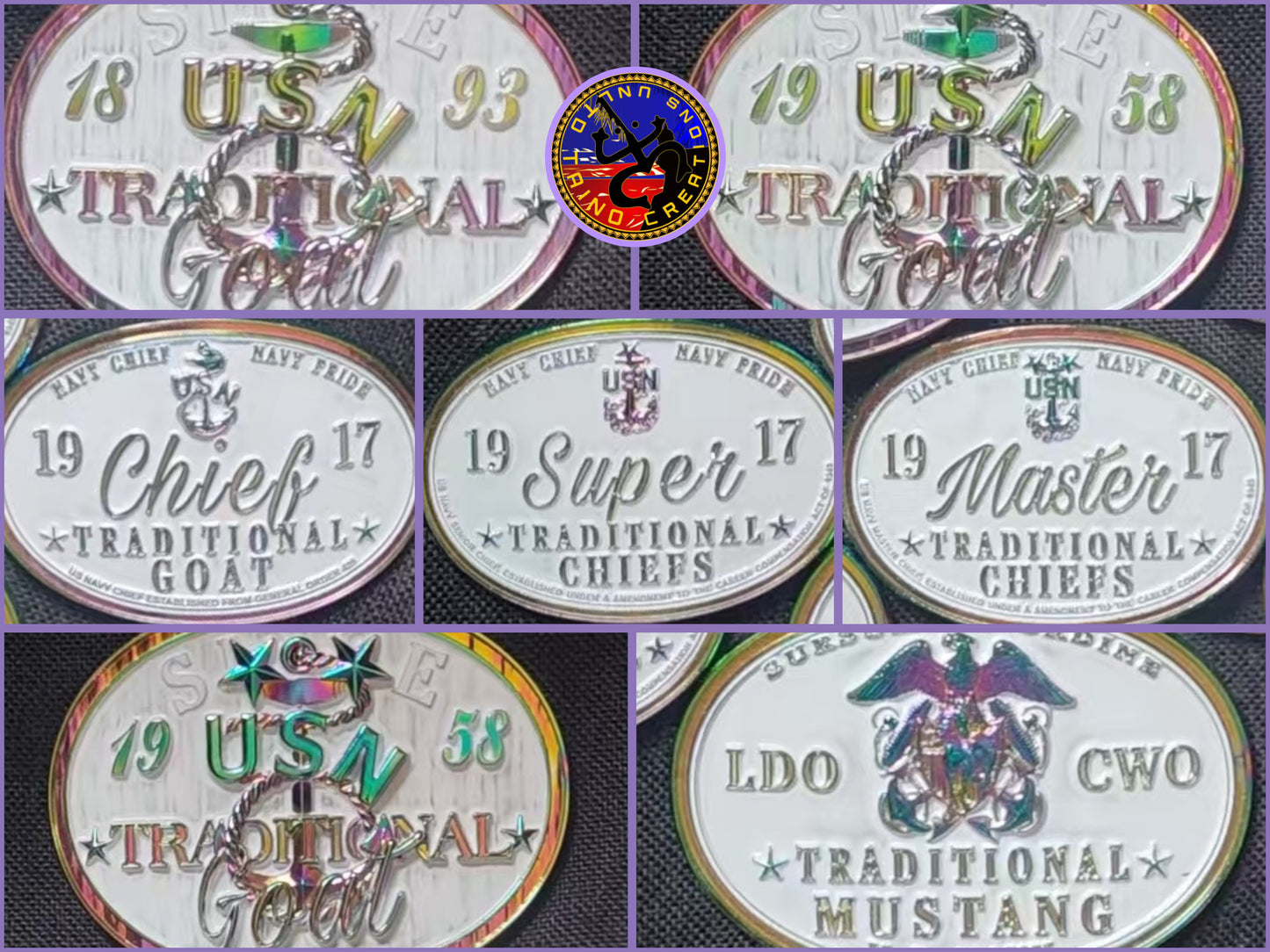 White and OD Buckles - Multiple Variants on this listing, see below. Read description on closure.